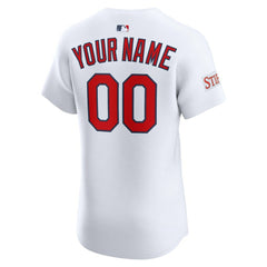 MLB St. Louis Cardinals Nike Home Elite Sponsor Patch Custom Jersey