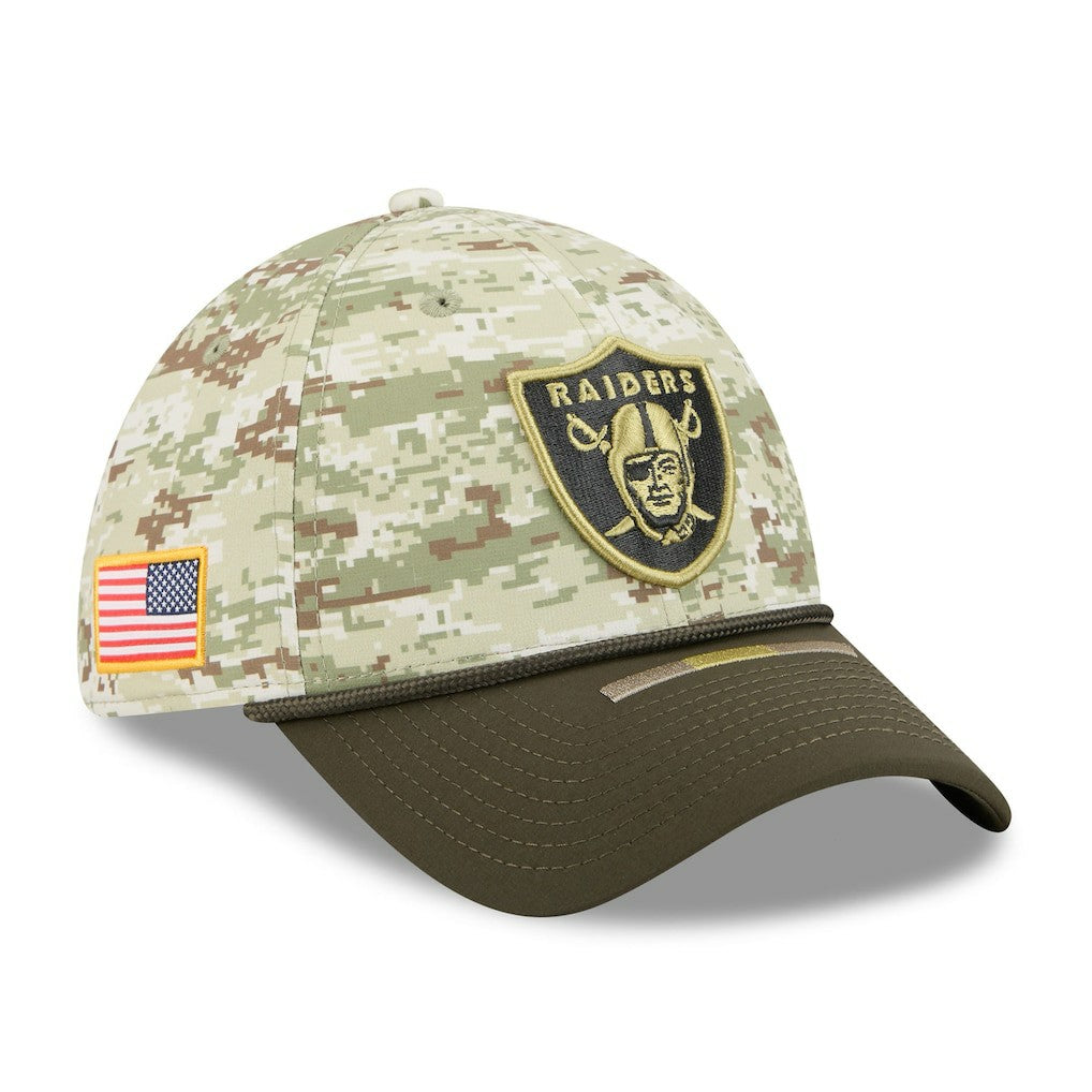 2025 Salute to Service 39THIRTY Flex Hat - Las Vegas Raiders