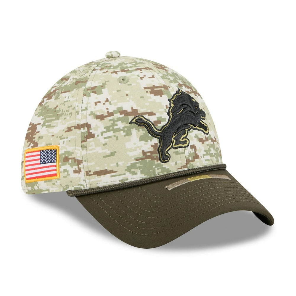 2025 Salute to Service 39THIRTY Flex Hat - Detroit Lions