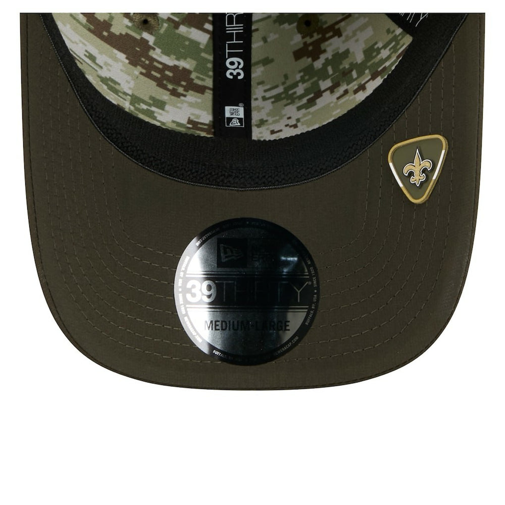 2025 Salute to Service 39THIRTY Flex Hat - New Orleans Saints