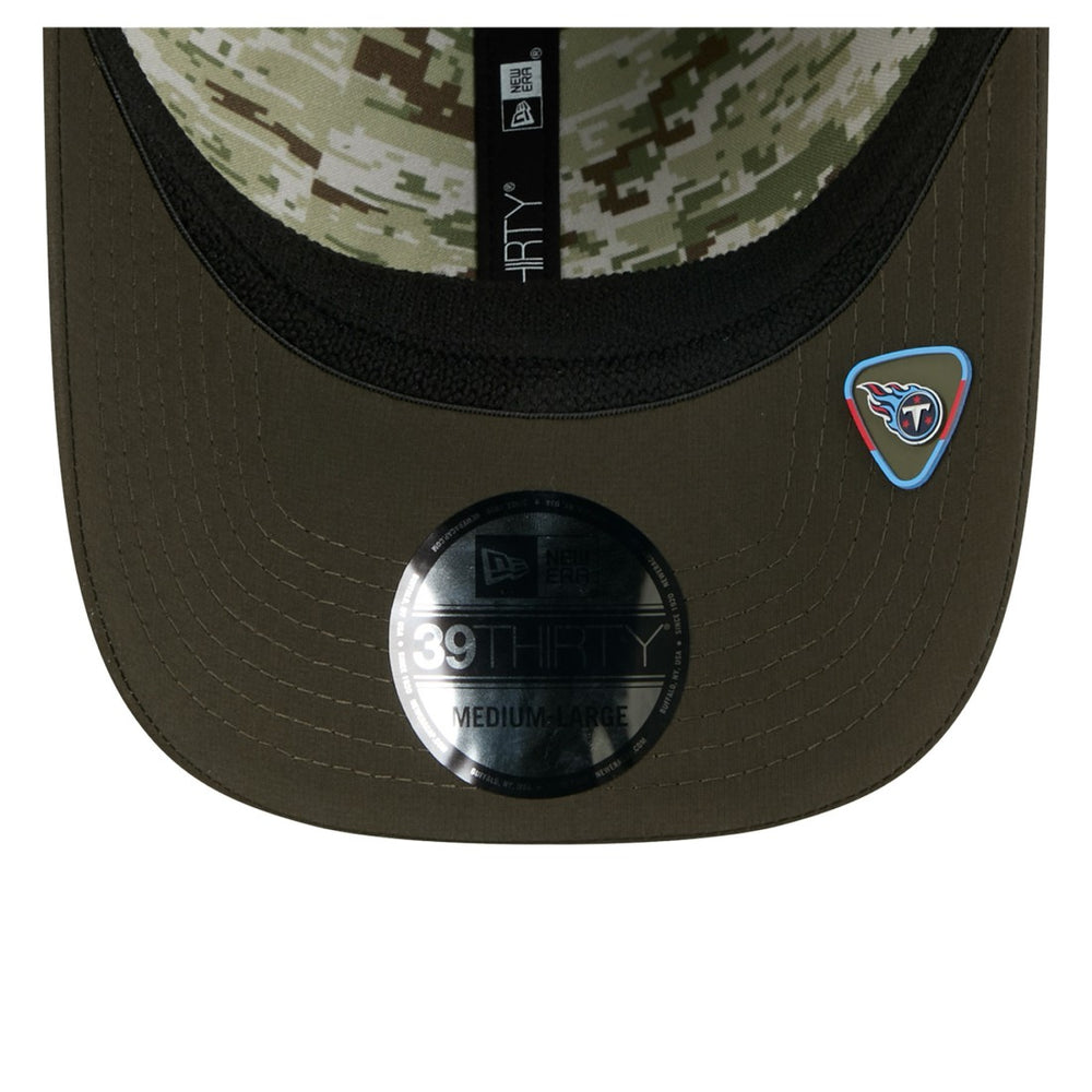 2025 Salute to Service 39THIRTY Flex Hat - Tennessee Titans