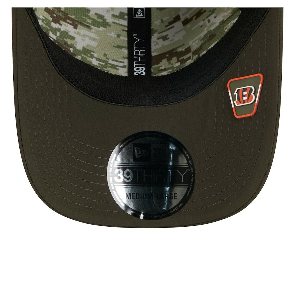2025 Salute to Service 39THIRTY Flex Hat - Cincinnati Bengals