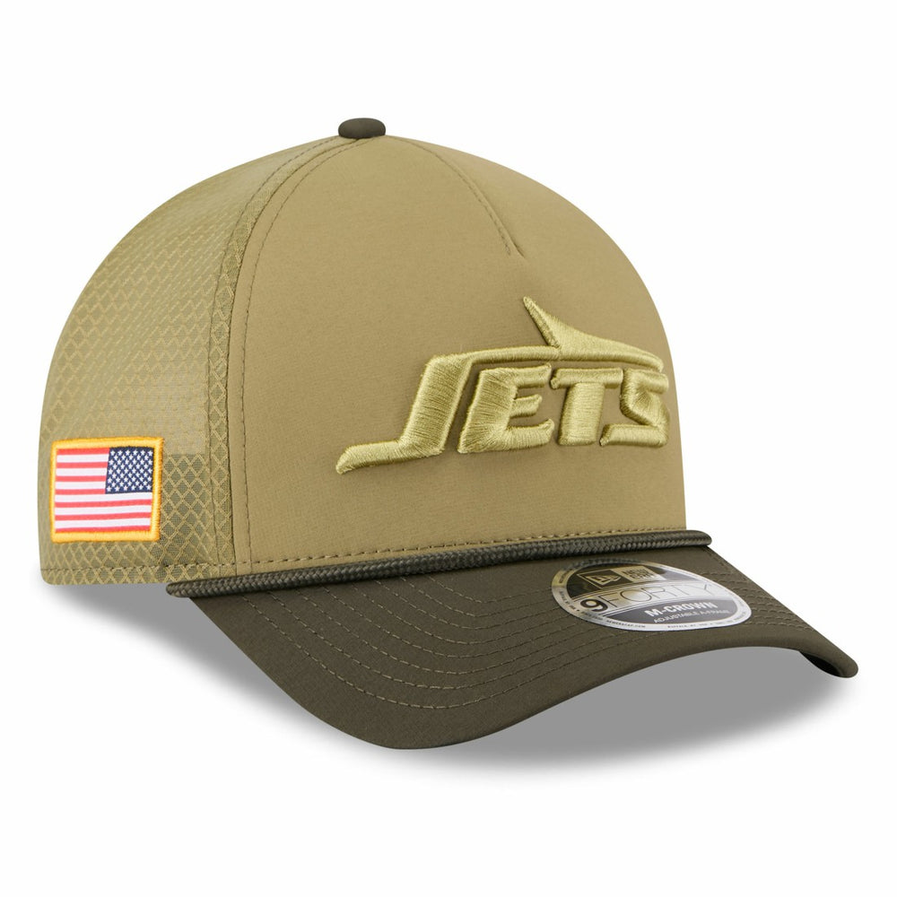 2025 Salute to Service 9FORTY A-Frame M-Crown Adjustable Hat - New York Jets