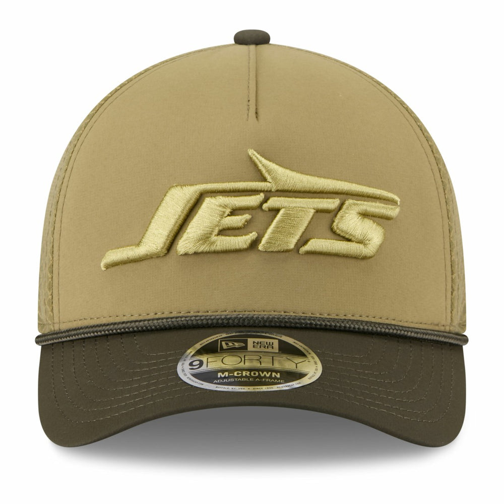 2025 Salute to Service 9FORTY A-Frame M-Crown Adjustable Hat - New York Jets