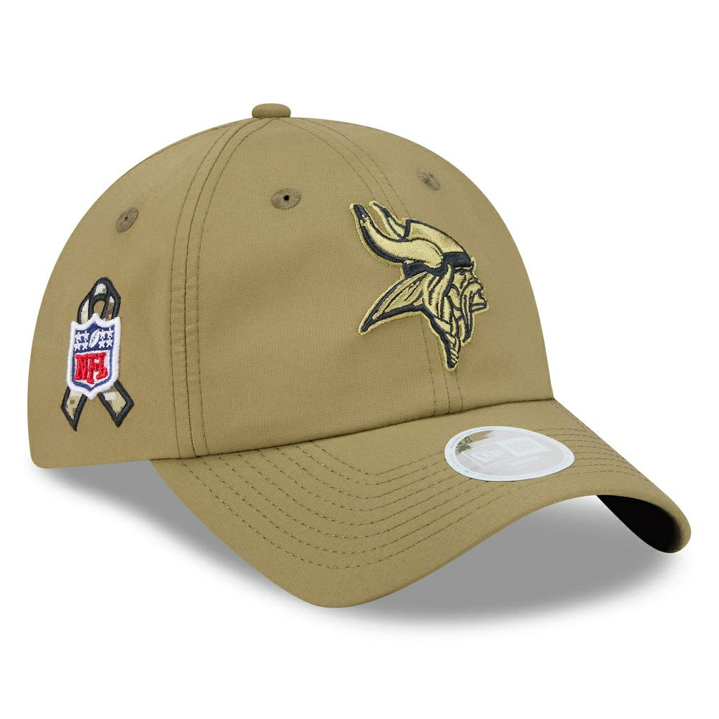 Women's 2025 Salute to Service Pony Tail Adjustable Hat - Minnesota Vikings