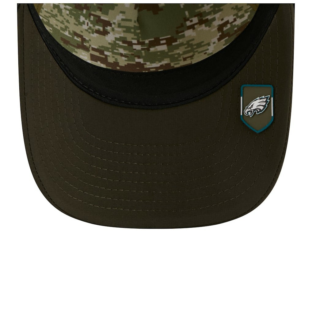 Youth 2025 Salute to Service 9FORTY A-Frame Adjustable Hat - Philadelphia Eagles