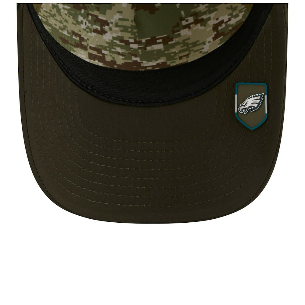 Youth 2025 Salute to Service 9FORTY A-Frame Adjustable Hat - Philadelphia Eagles