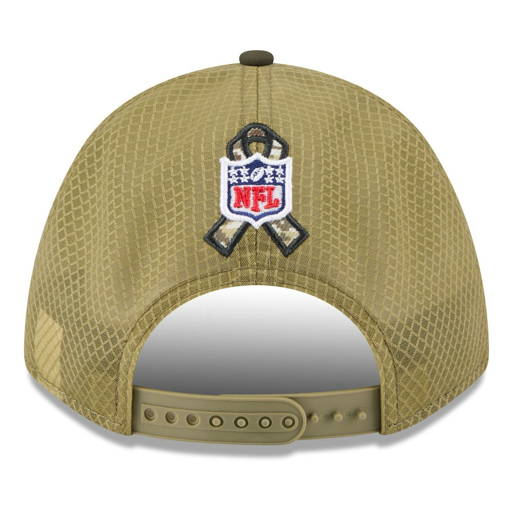 Youth 2025 Salute to Service 9FORTY A-Frame Adjustable Hat - Detroit Lions