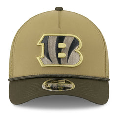 Youth 2025 Salute to Service 9FORTY A-Frame Adjustable Hat - Cincinnati Bengals