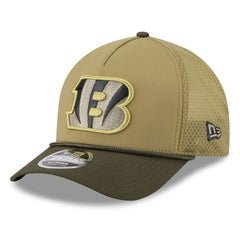 Youth 2025 Salute to Service 9FORTY A-Frame Adjustable Hat - Cincinnati Bengals
