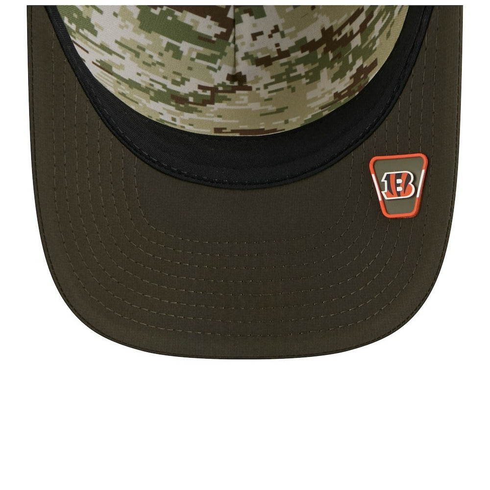 Youth 2025 Salute to Service 9FORTY A-Frame Adjustable Hat - Cincinnati Bengals
