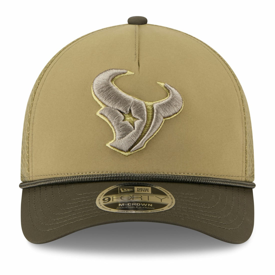 Youth 2025 Salute to Service 9FORTY A-Frame Adjustable Hat - Houston Texans