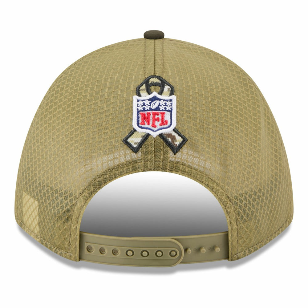 Youth 2025 Salute to Service 9FORTY A-Frame Adjustable Hat - Houston Texans