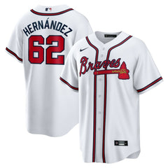 MLB Daysbel Hernandez Atlanta Braves Nike Home Replica Jersey