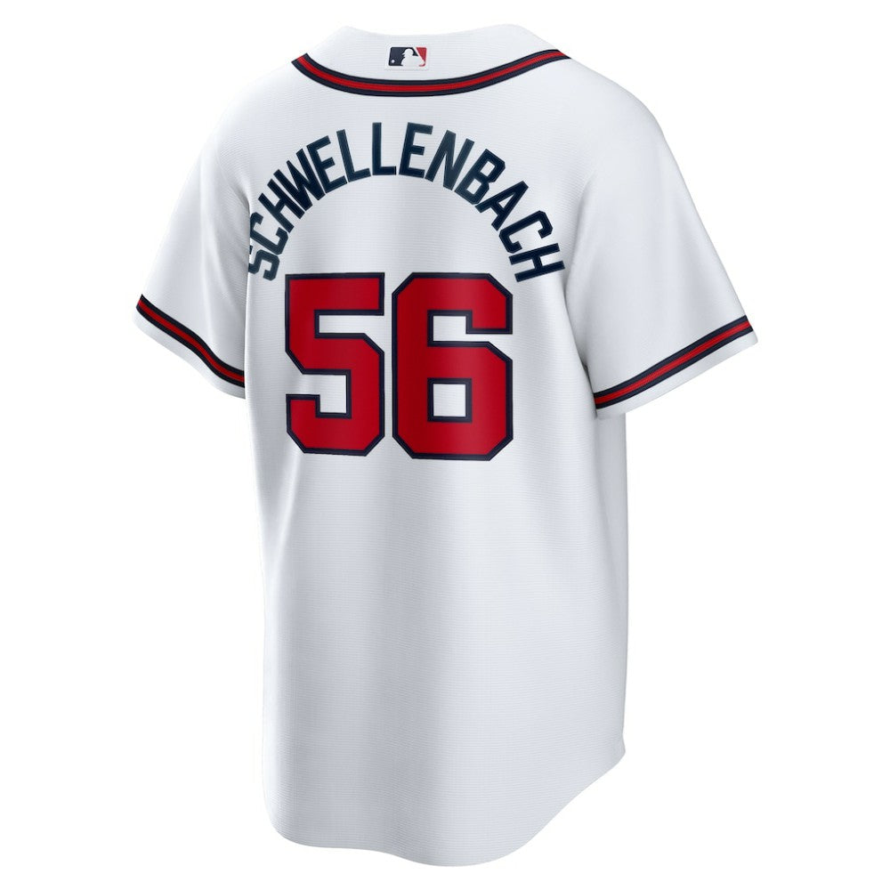 MLB Spencer Schwellenbach Atlanta Braves Nike Home Replica Jersey