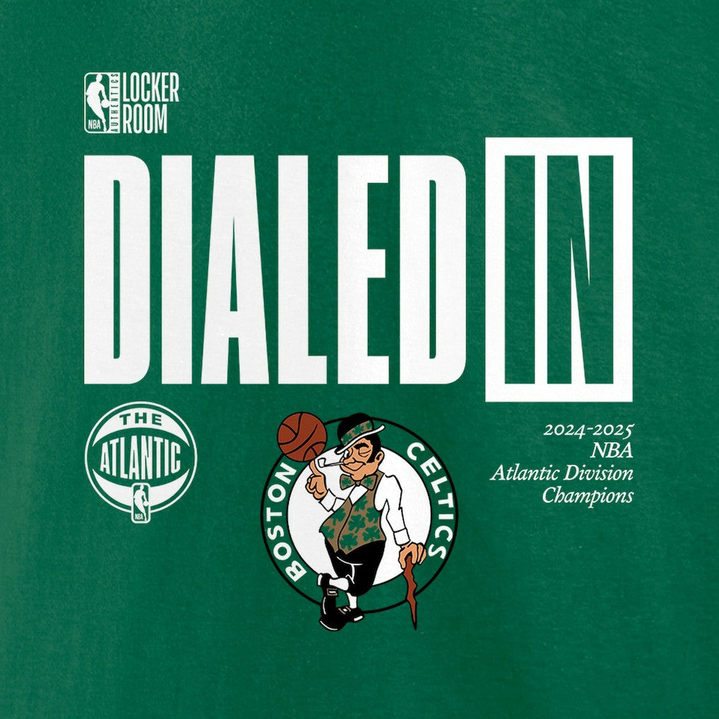 NBA Boston Celtics 2025 Atlantic Division Champions Locker Room T-Shirt