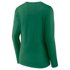 Women's Super Bowl LIX Champions Retro Logo Long Sleeve V-Neck T-Shirt - Philadelphia Eagles
