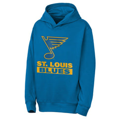 NHL Blue St. Louis Blues Outerstuff Youth Back to Basics Hoodie