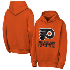 NHL Classic Orange Philadelphia Flyers Outerstuff Youth Back to Basics Hoodie