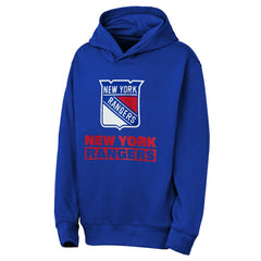 NHL Blue New York Rangers Outerstuff Youth Back to Basics Hoodie