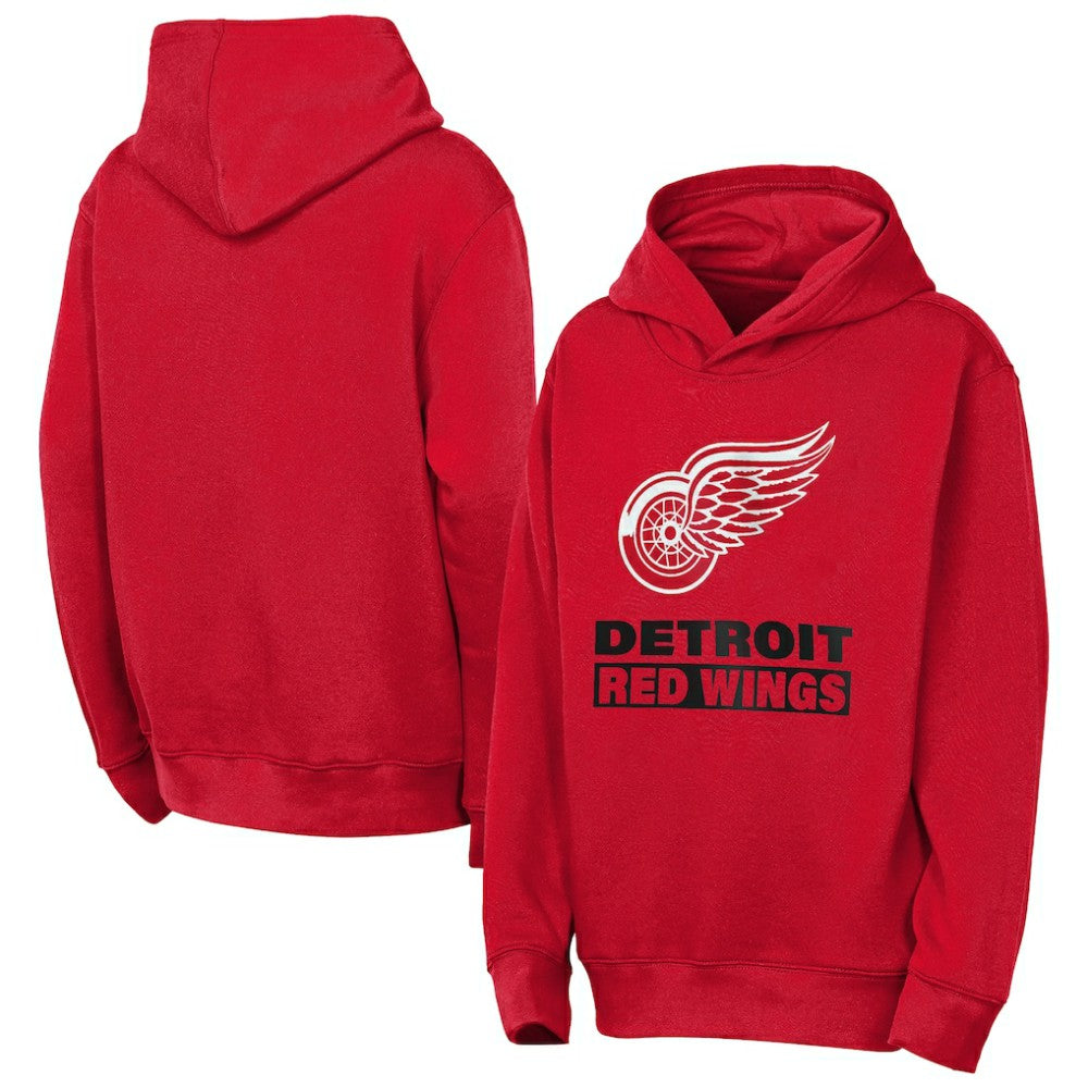 NHL Red Detroit Red Wings Outerstuff Youth Back to Basics Hoodie