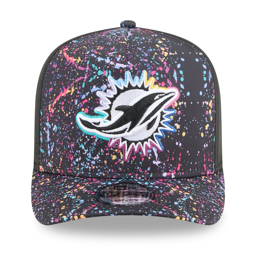 2025 NFL Crucial Catch A-Frame 9FIFTY Snapback Hat - Miami Dolphins