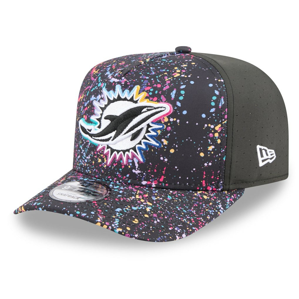 2025 NFL Crucial Catch A-Frame 9FIFTY Snapback Hat - Miami Dolphins
