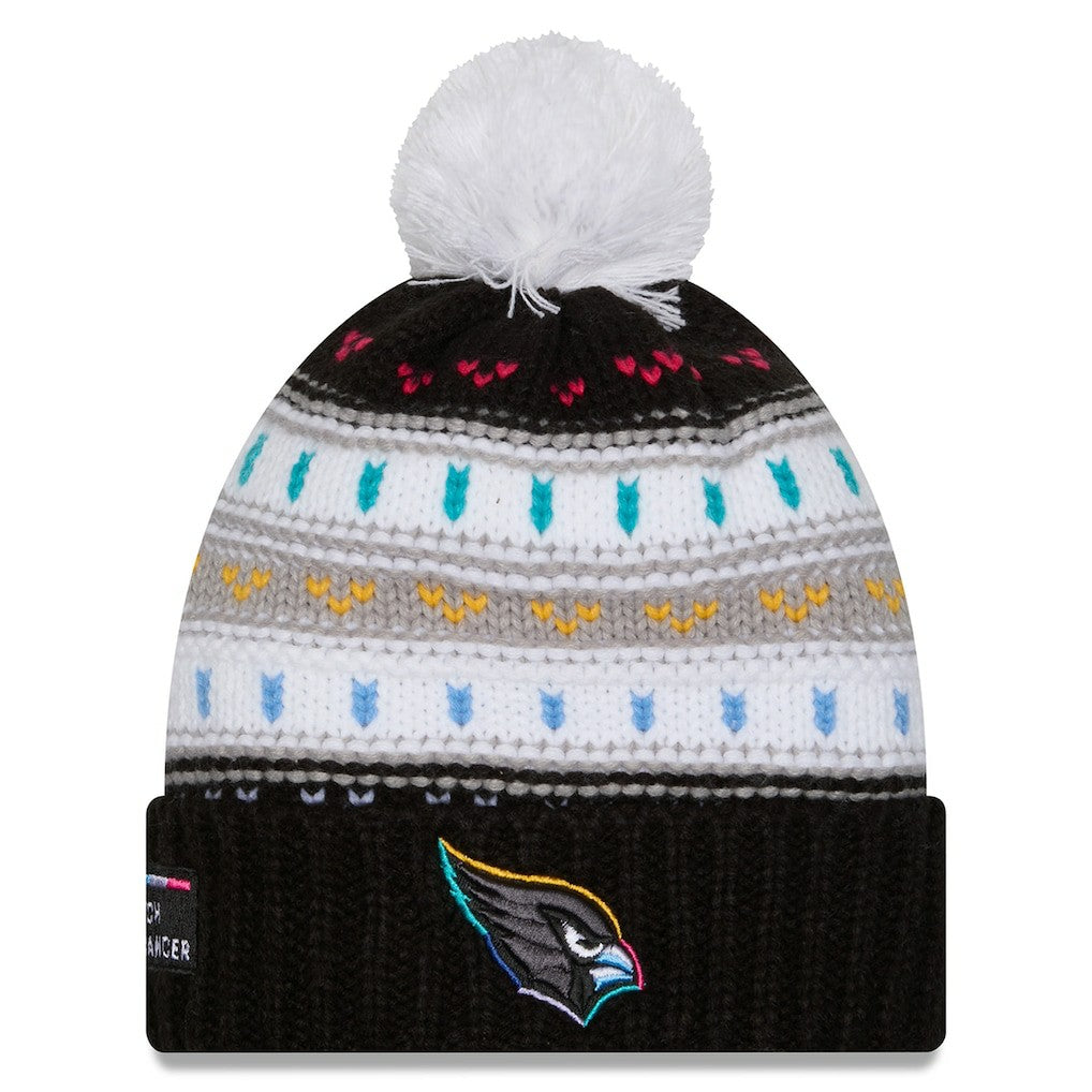 Women's 2025 NFL Crucial Catch Cuffed Knit Hat with Pom - Arizona Cardinals