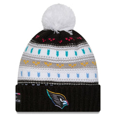 Women's 2025 NFL Crucial Catch Cuffed Knit Hat with Pom - Arizona Cardinals