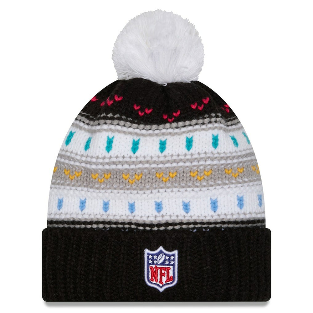 Women's 2025 NFL Crucial Catch Cuffed Knit Hat with Pom - Arizona Cardinals