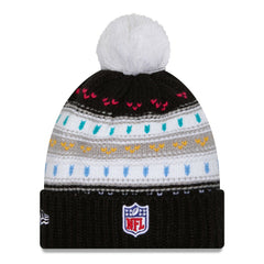 Women's 2025 NFL Crucial Catch Cuffed Knit Hat with Pom - Las Vegas Raiders