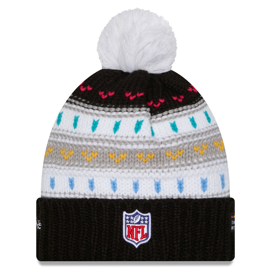 Women's 2025 NFL Crucial Catch Cuffed Knit Hat with Pom - New York Jets