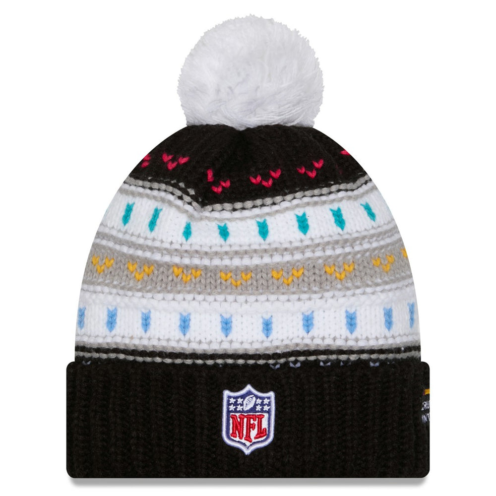 Women's 2025 NFL Crucial Catch Cuffed Knit Hat with Pom - Tampa Bay Buccaneers