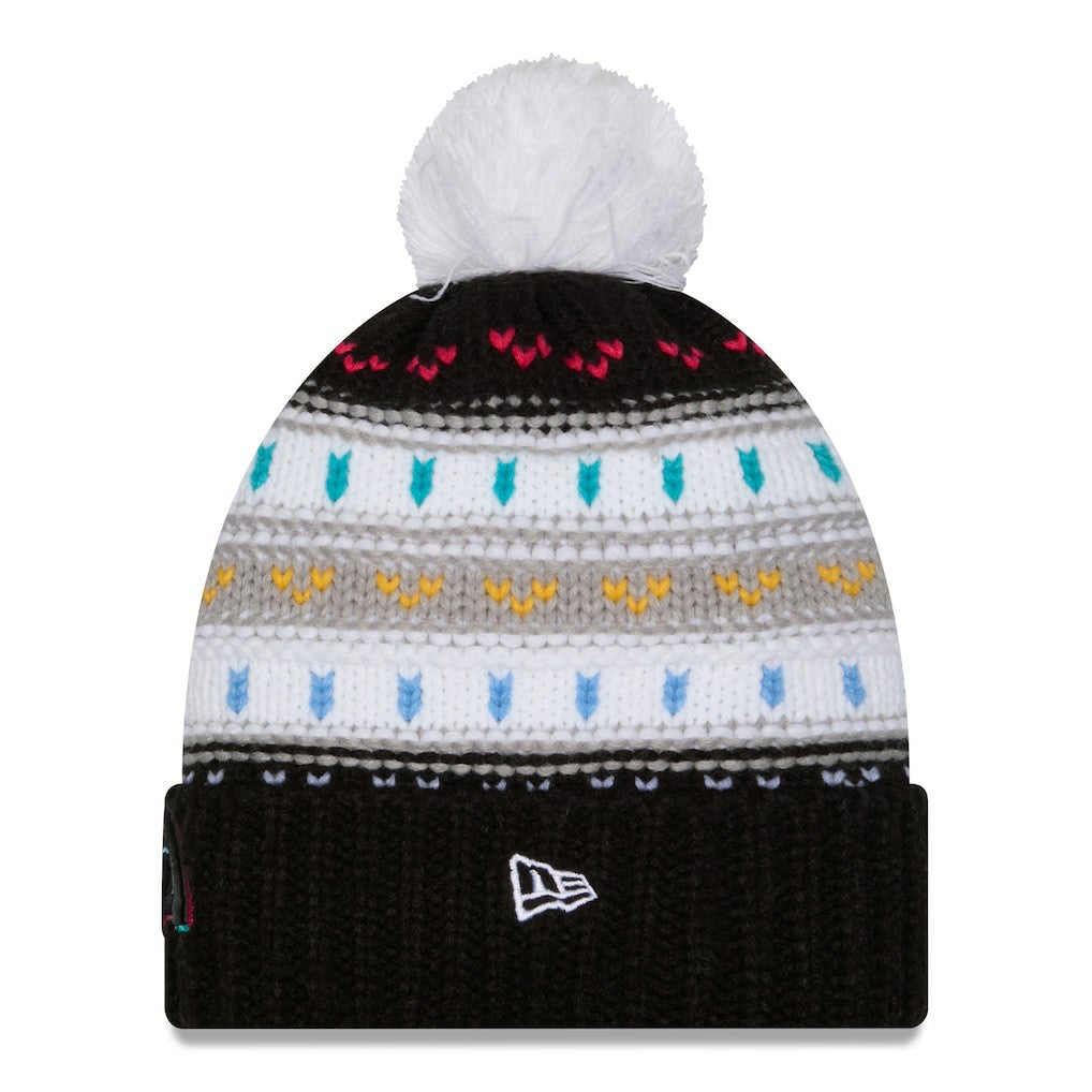 Women's 2025 NFL Crucial Catch Cuffed Knit Hat with Pom - Los Angeles Rams