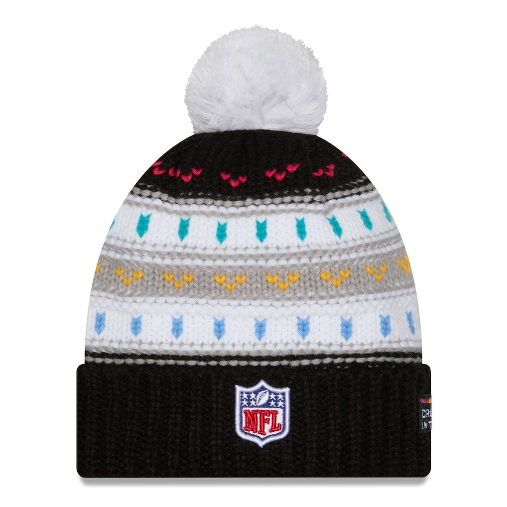 Women's 2025 NFL Crucial Catch Cuffed Knit Hat with Pom - Los Angeles Rams