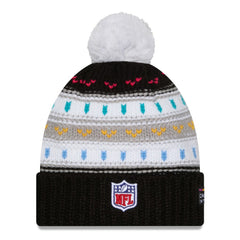 Women's 2025 NFL Crucial Catch Cuffed Knit Hat with Pom - Los Angeles Rams