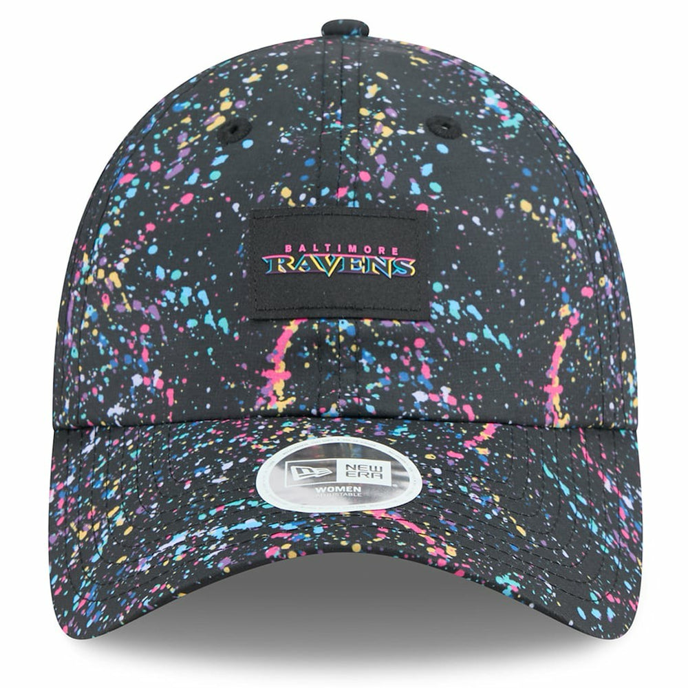 Women's 2025 NFL Crucial Catch Pony Tail Adjustable Hat - Baltimore Ravens