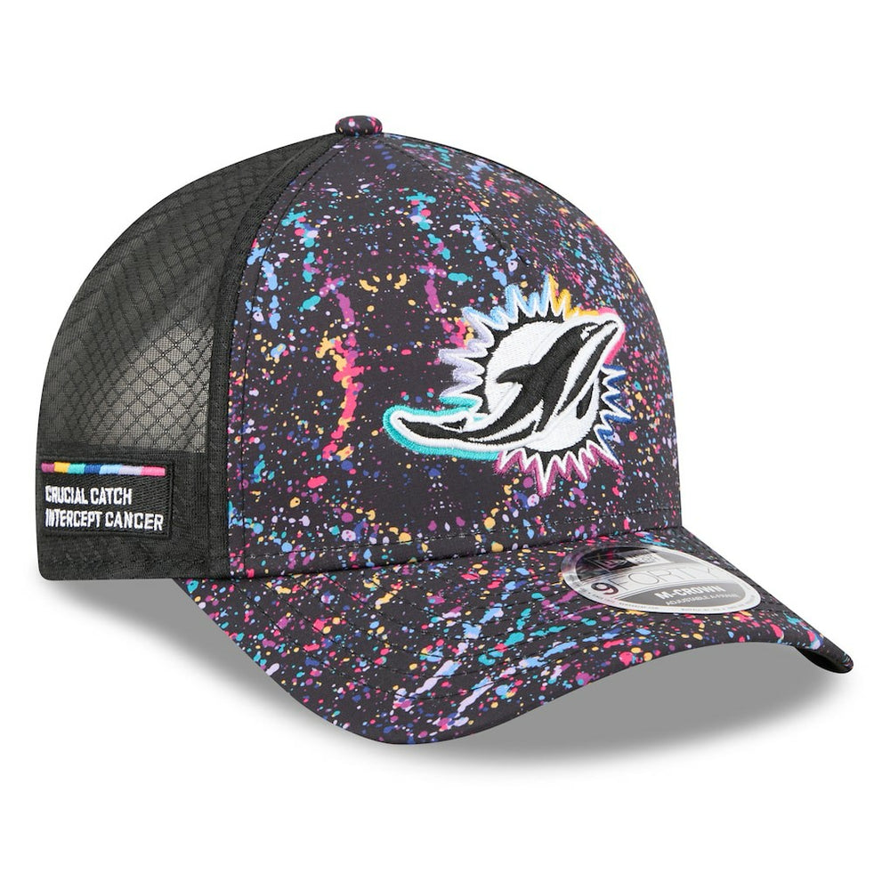 Youth 2025 NFL Crucial Catch 9FORTY Adjustable Hat - Miami Dolphins
