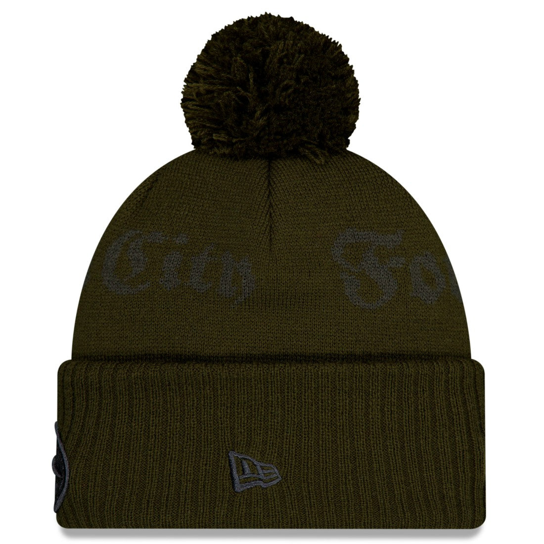 2025 Rivalries Collection Sideline Cuffed Knit Hat with Pom - New York Jets