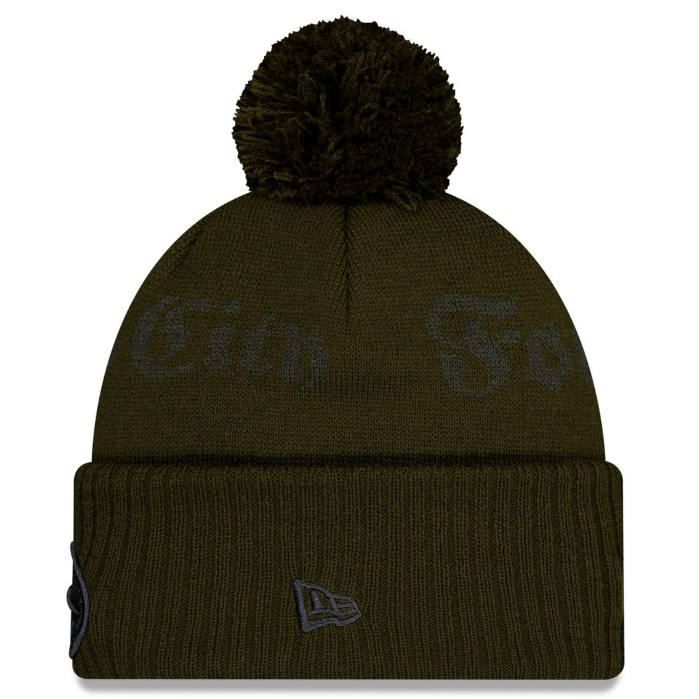 2025 Rivalries Collection Sideline Cuffed Knit Hat with Pom - New York Jets