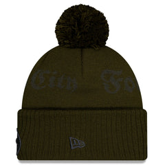 2025 Rivalries Collection Sideline Cuffed Knit Hat with Pom - New York Jets