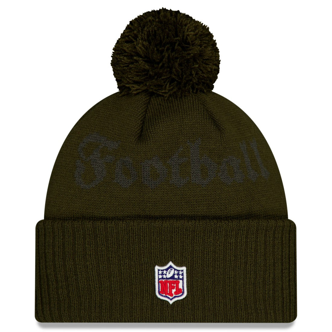 2025 Rivalries Collection Sideline Cuffed Knit Hat with Pom - New York Jets