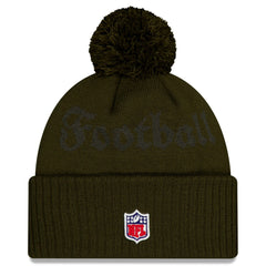 2025 Rivalries Collection Sideline Cuffed Knit Hat with Pom - New York Jets