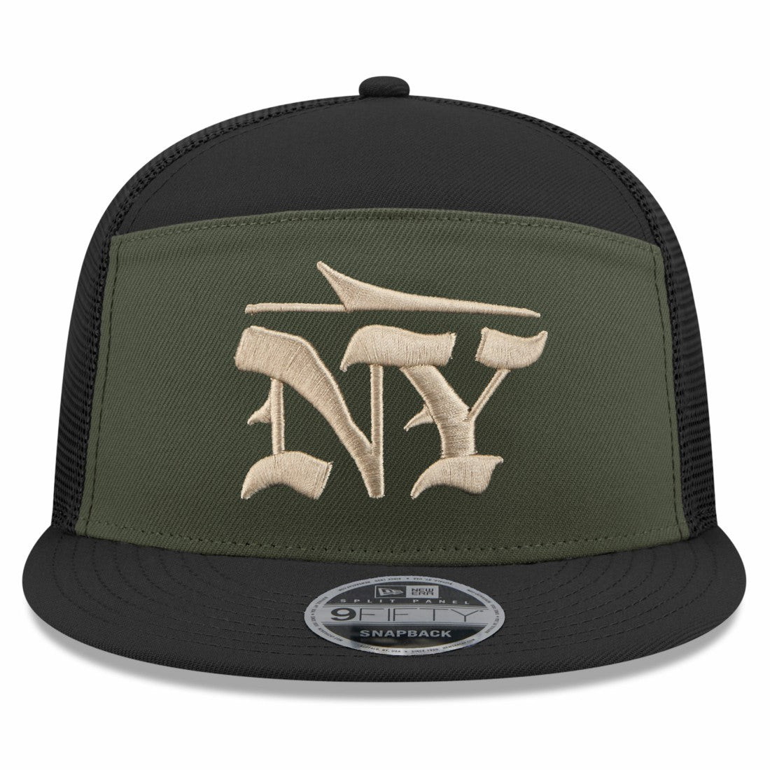 2025 Rivalries Collection Team Split Panel 9FIFTY Snapback Hat - New York Jets