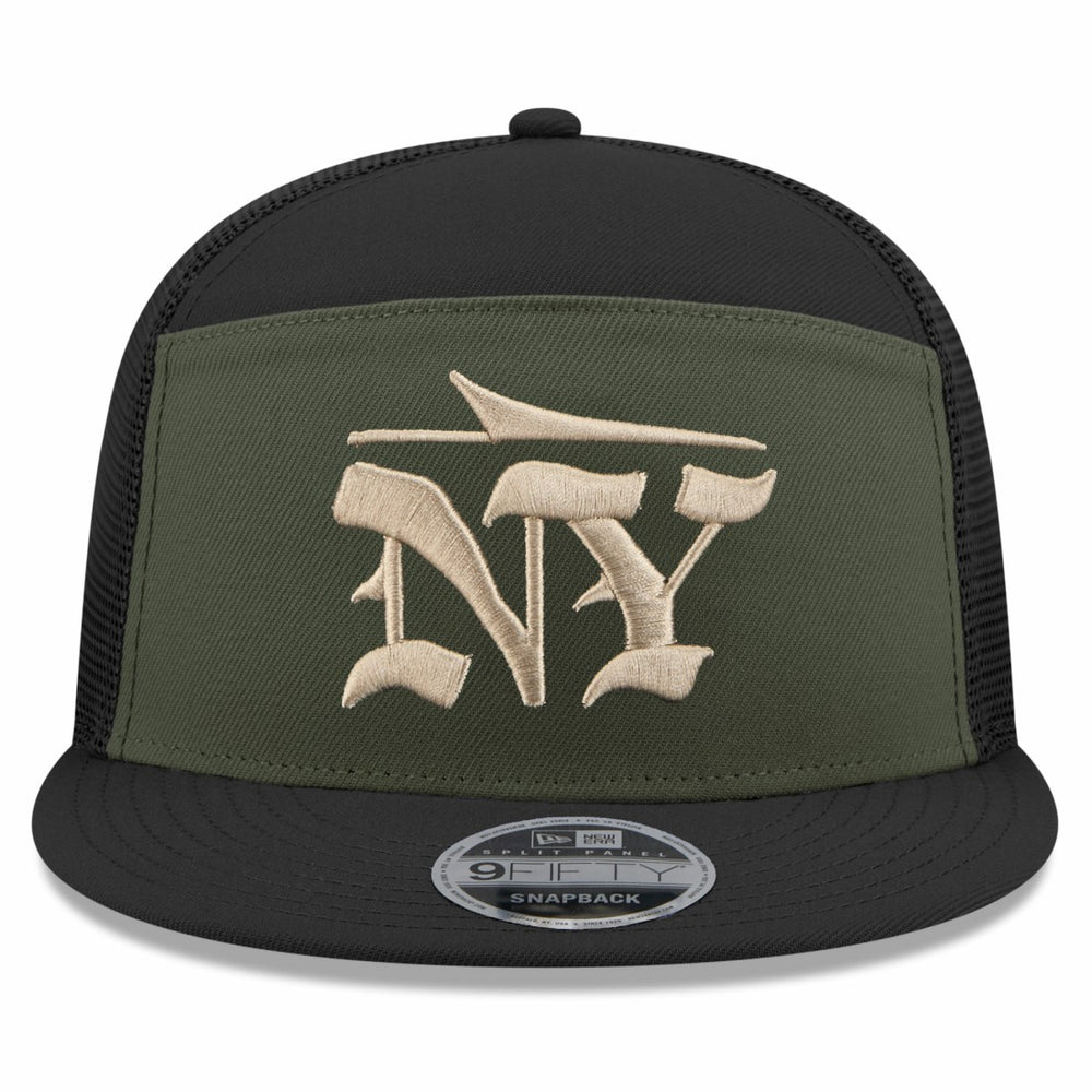 2025 Rivalries Collection Team Split Panel 9FIFTY Snapback Hat - New York Jets