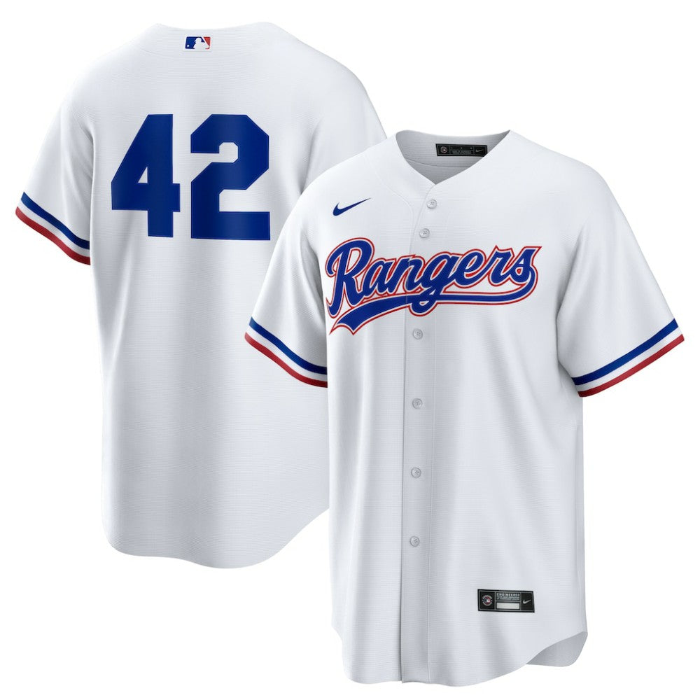 MLB Texas Rangers Nike Home  2025 Jackie Robinson Day Replica Jersey