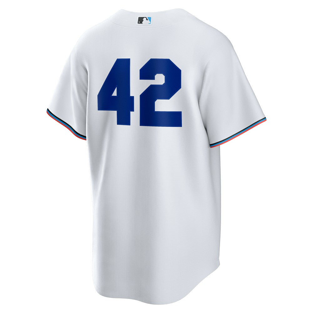 MLB Miami Marlins Nike Home  2025 Jackie Robinson Day Replica Jersey