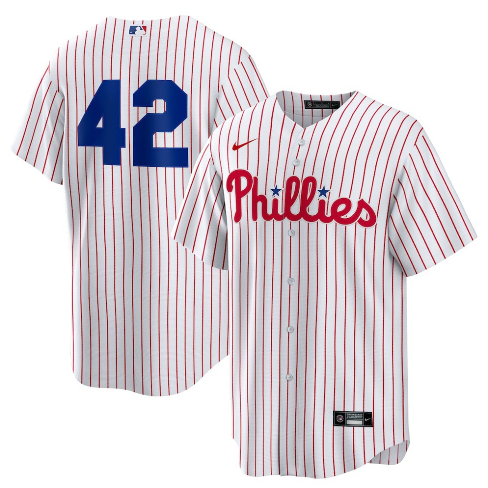 MLB Philadelphia Phillies Nike Home  2025 Jackie Robinson Day Replica Jersey
