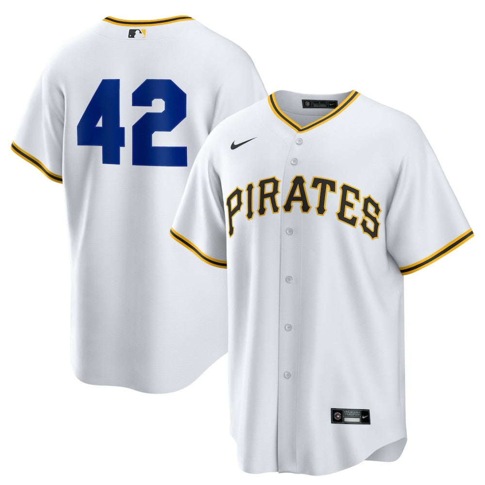 MLB Pittsburgh Pirates Nike Home  2025 Jackie Robinson Day Replica Jersey