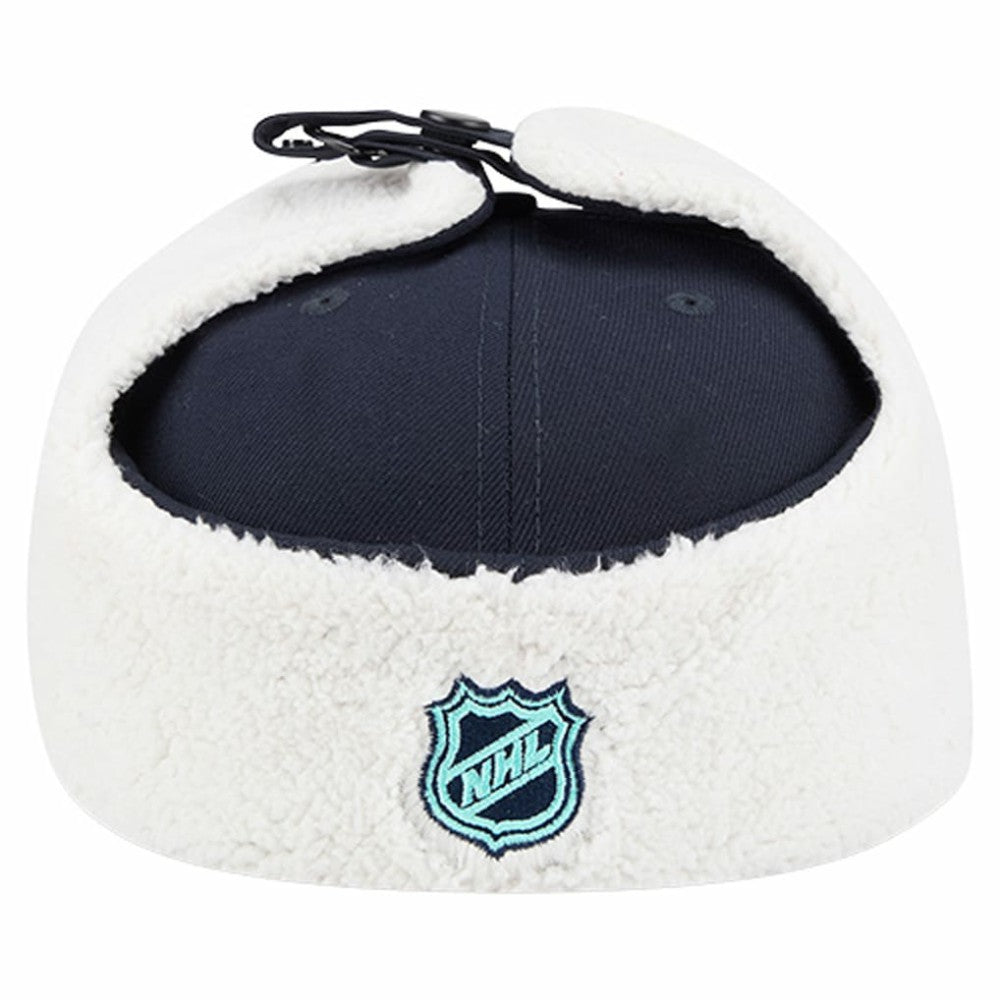 NHL Deep Sea Blue Seattle Kraken New Era Injection Dog Ear Classic Fitted Hat